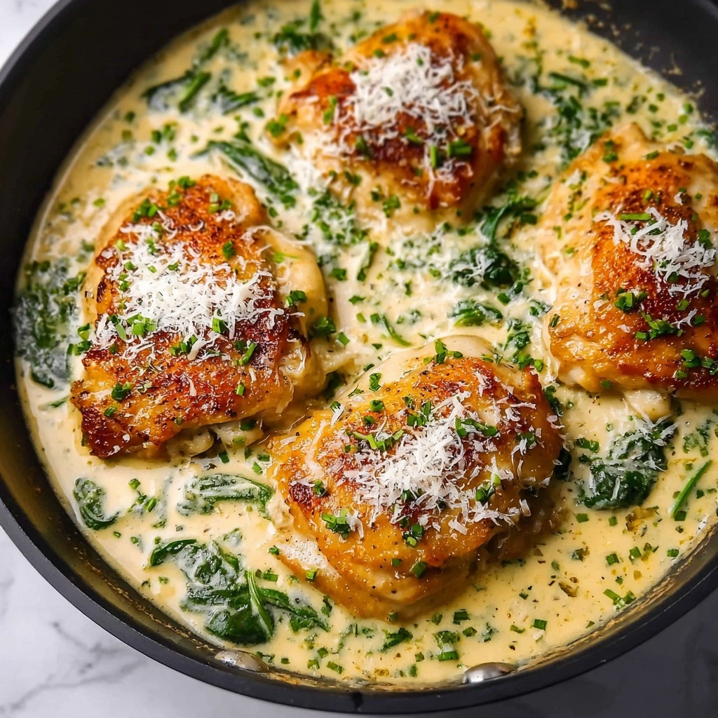 Chicken Florentine with Creamy Spinach and Parmesan Recipe - Recipe Image