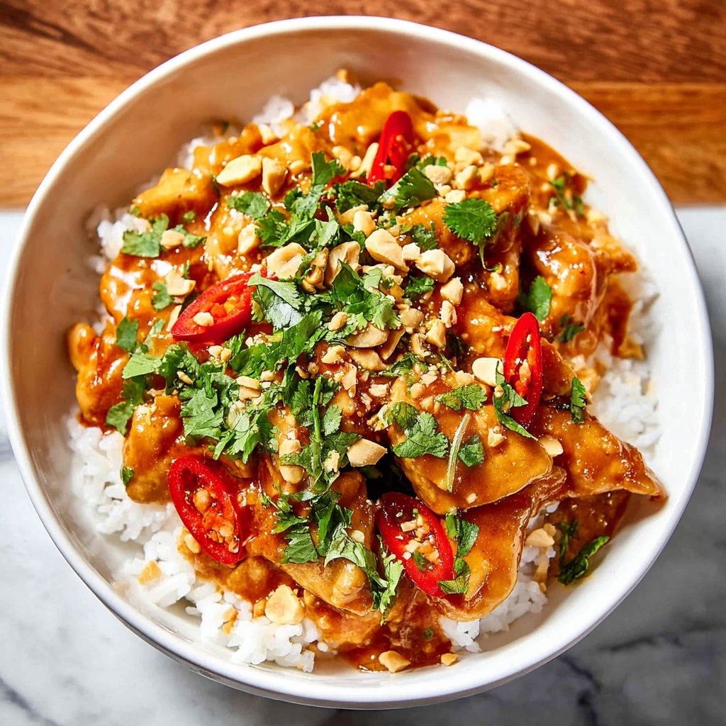 Chicken Satay Rice Bowls Recipe - Recipe Image