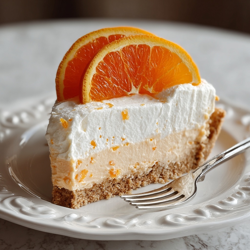 No-Bake Orange Creamsicle Cheesecake Recipe - Recipe Image