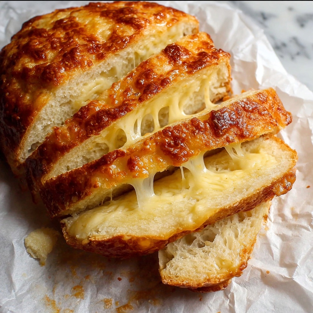 No-Knead Cheese Bread Recipe - Recipe Image