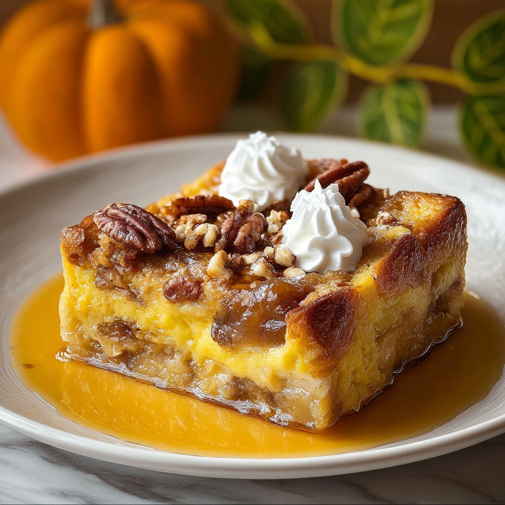 Best Ever Pumpkin Bread Pudding Recipe - Recipe Image
