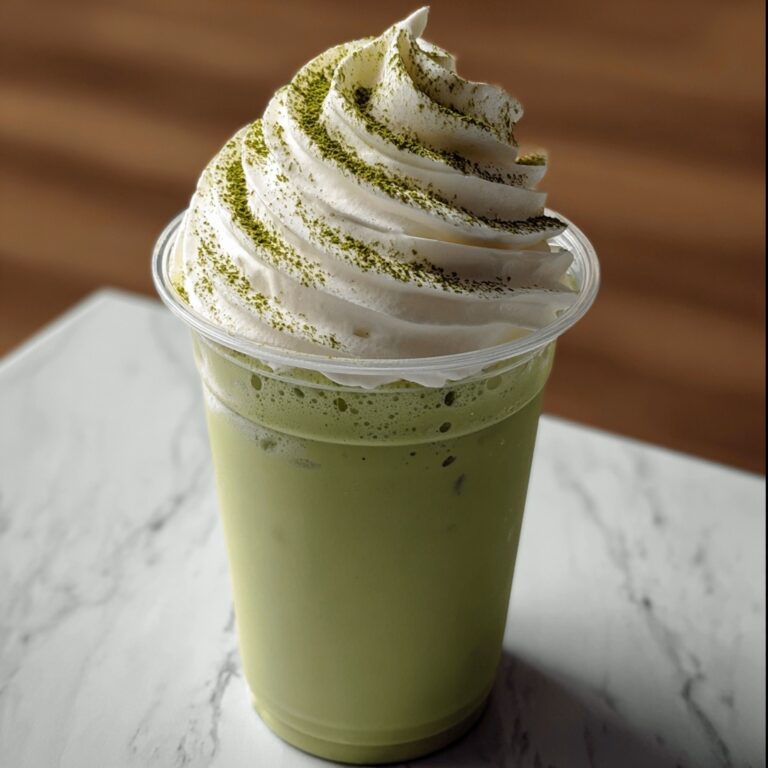 Creamy Matcha Frappe Recipe