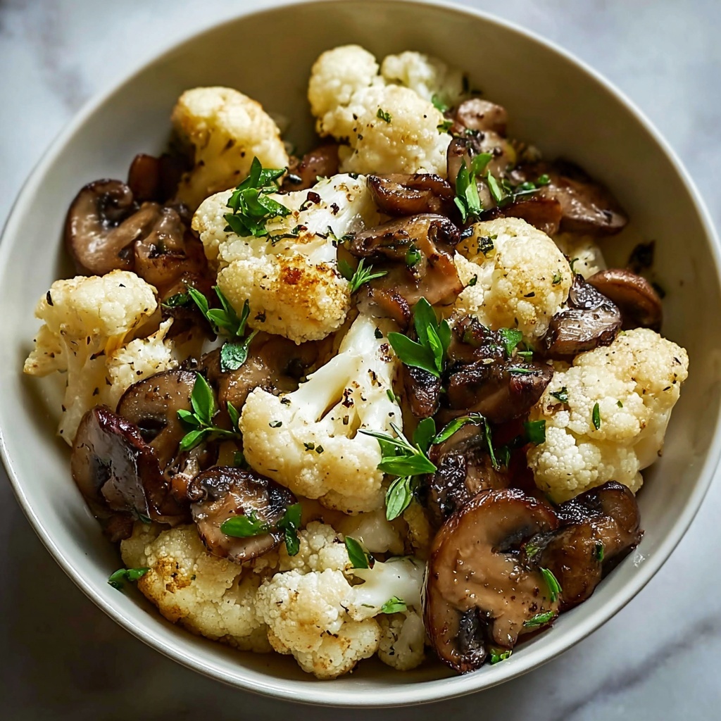 Garlic Cauliflower Mushroom Skillet: A Delicious and Healthy Recipe - Recipe Image