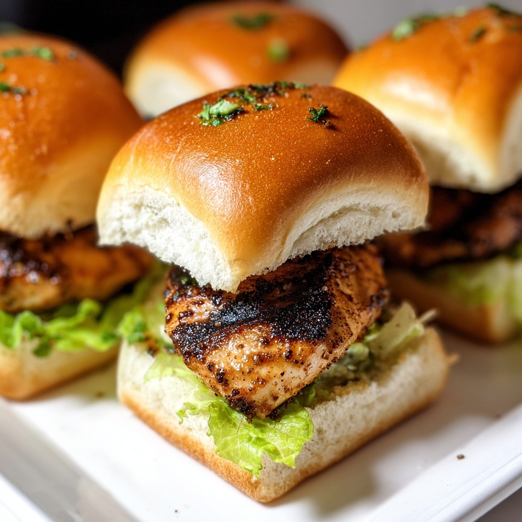 Alabama White Blackened Chicken Sliders Recipe - Recipe Image