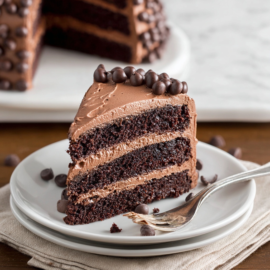 Triple Chocolate Cake Recipe - Recipe Image