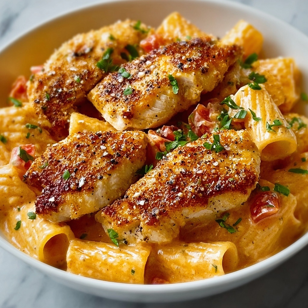 Spicy Creamy Cajun Chicken Pasta Recipe - Recipe Image
