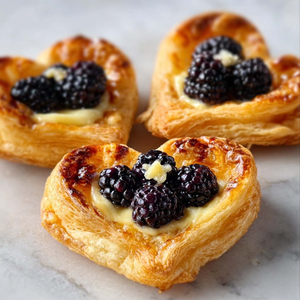 Blackberry Cream Cheese Puff Pastry Bites Recipe - Recipe Image