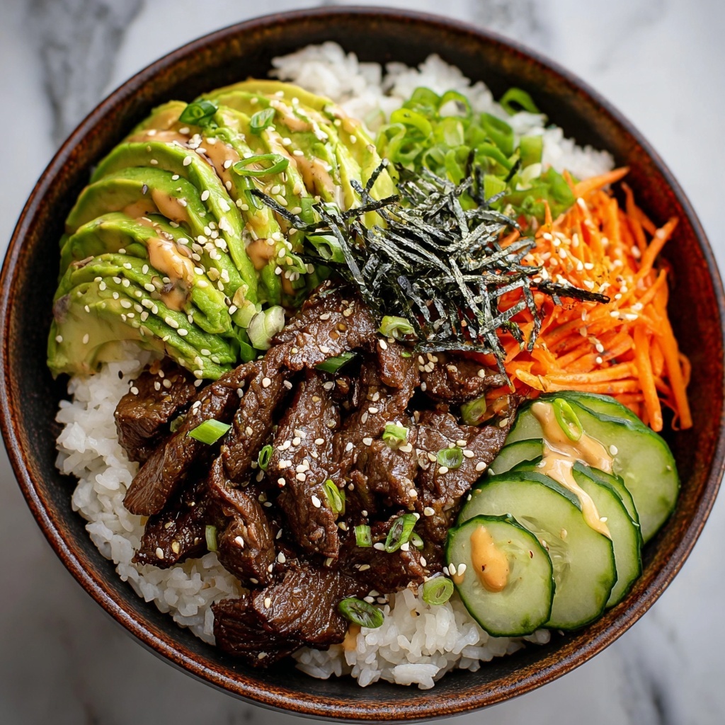 Korean BBQ Beef Rice Stack Recipe - Recipe Image