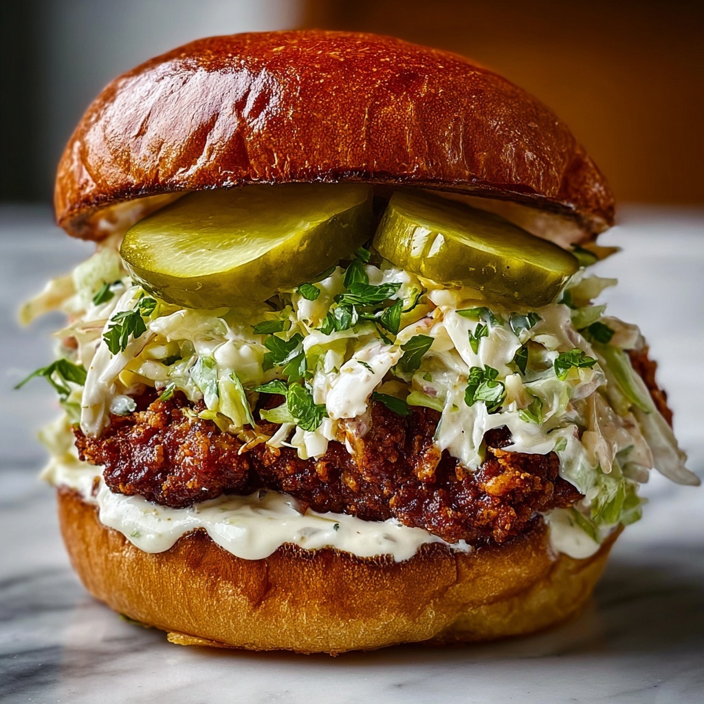 Pickle Brined Fried Chicken Sandwich Recipe - Recipe Image