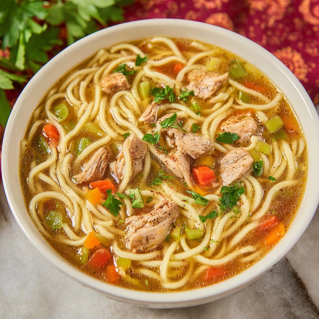 Cajun Chicken Noodle Soup Recipe - Recipe Image