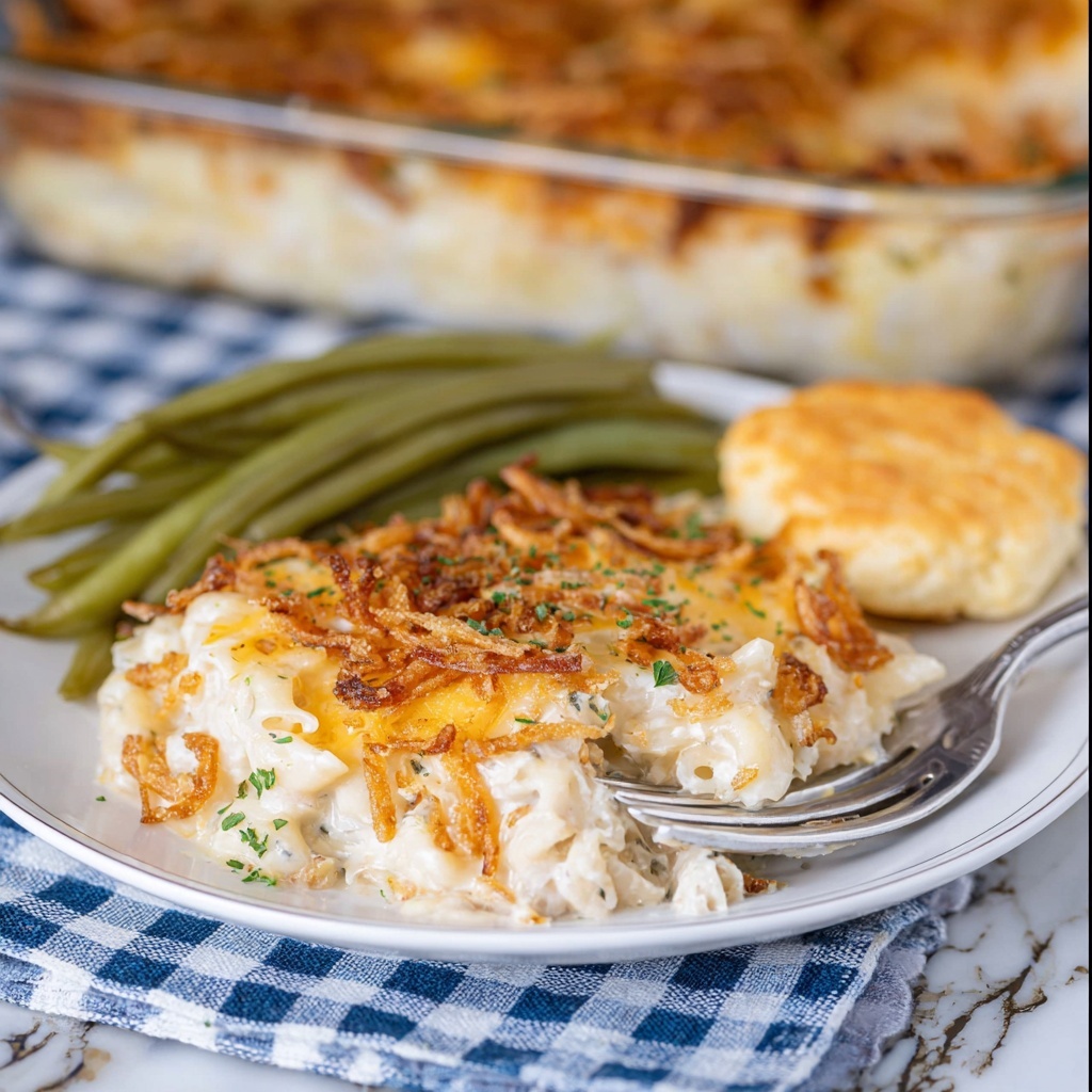 Overnight French Onion Chicken Pasta Bake Recipe - Recipe Image