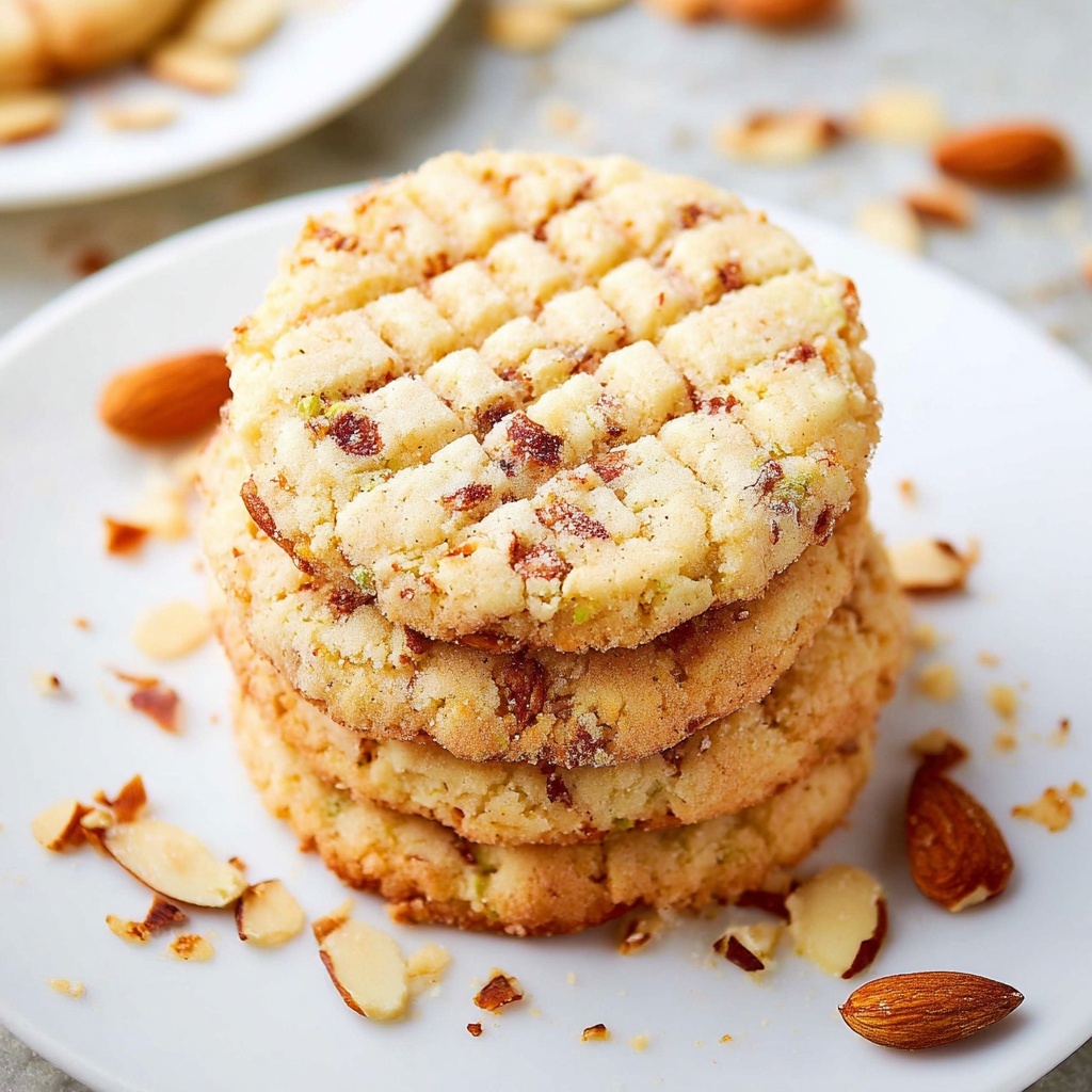 Triple Almond Cookies Recipe - Recipe Image
