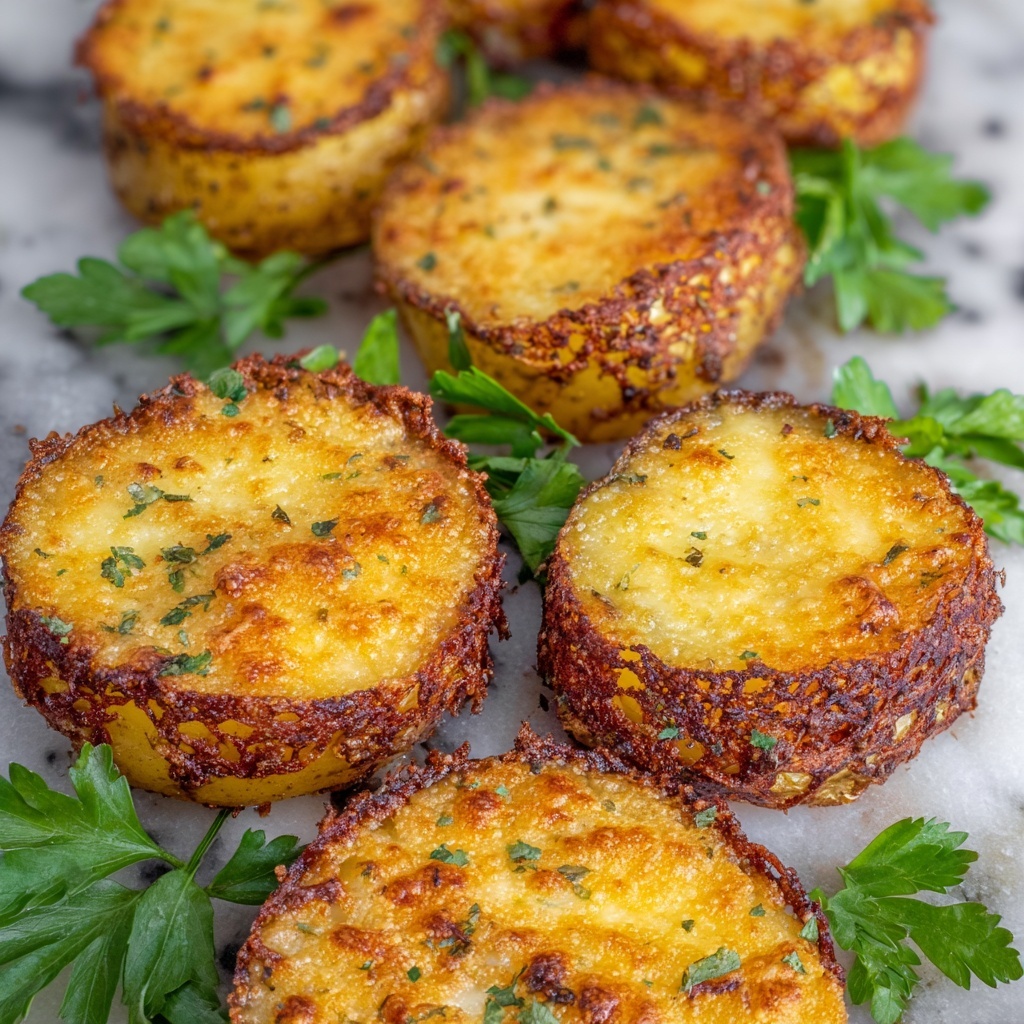 Parmesan Crusted Roasted Potatoes Recipe - Recipe Image