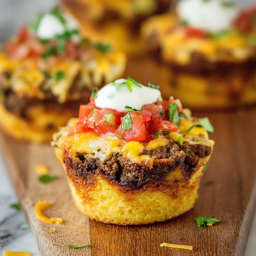 Taco Cornbread Muffins Recipe - Recipe Image
