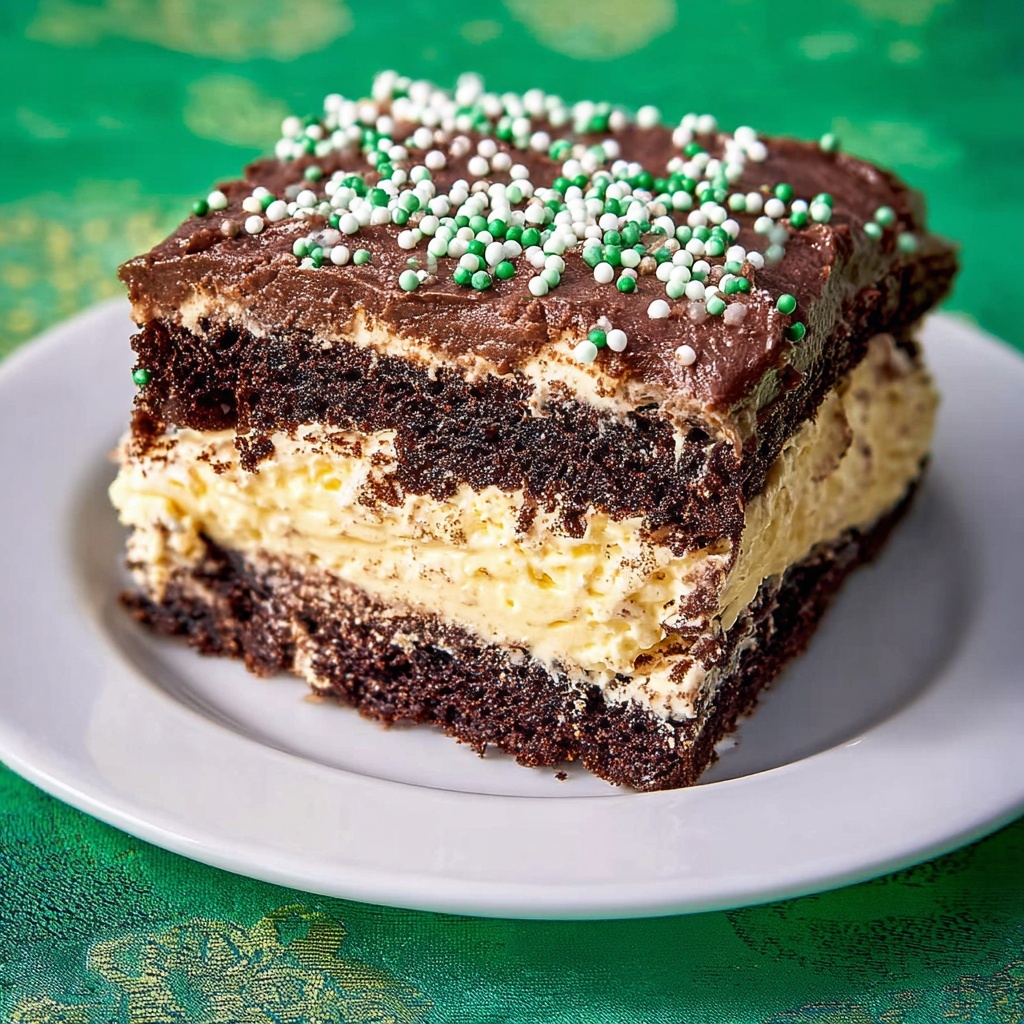 No-Bake Mint Chocolate Eclair Cake Recipe - Recipe Image