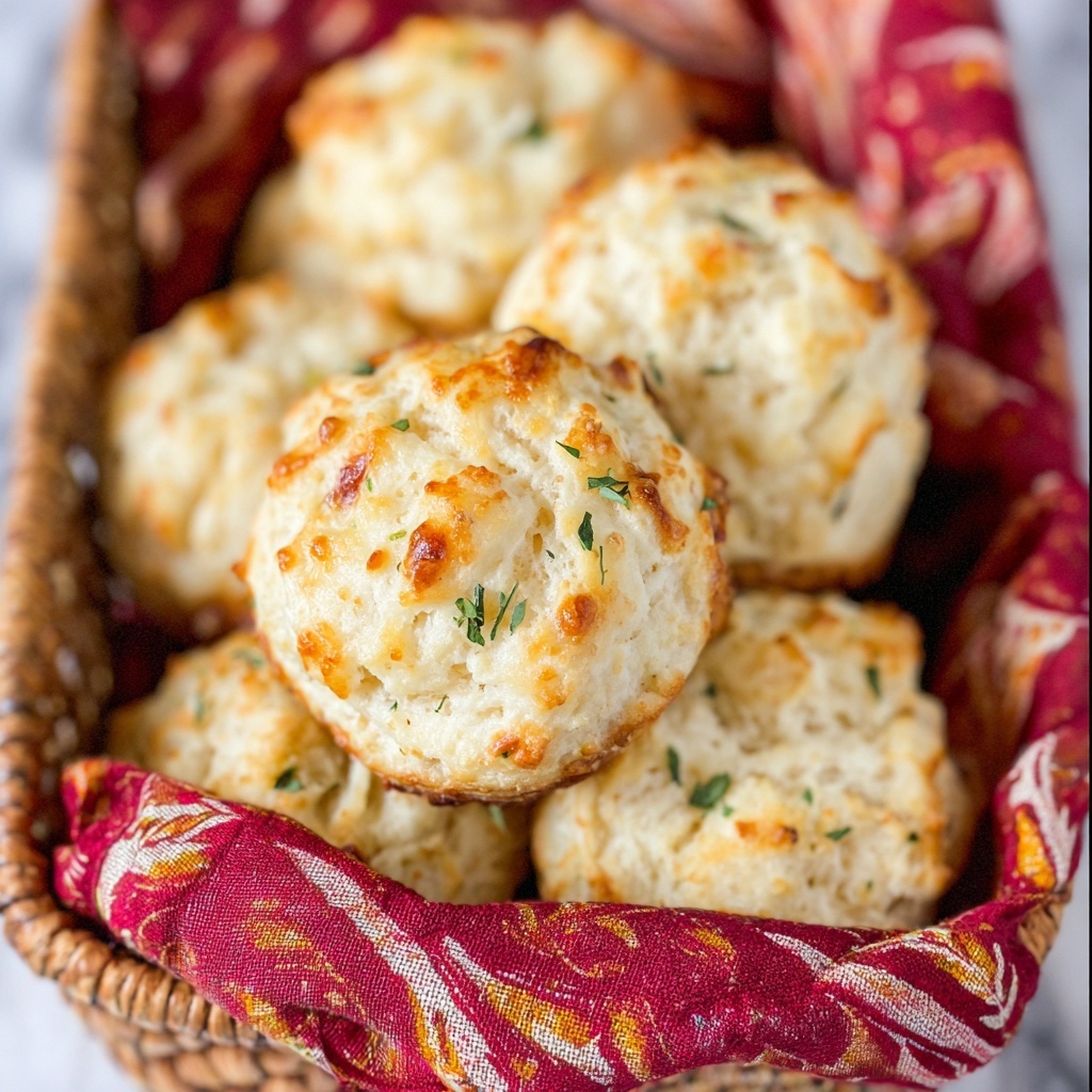 Cheesy Garlic Drop Biscuits Recipe - Recipe Image