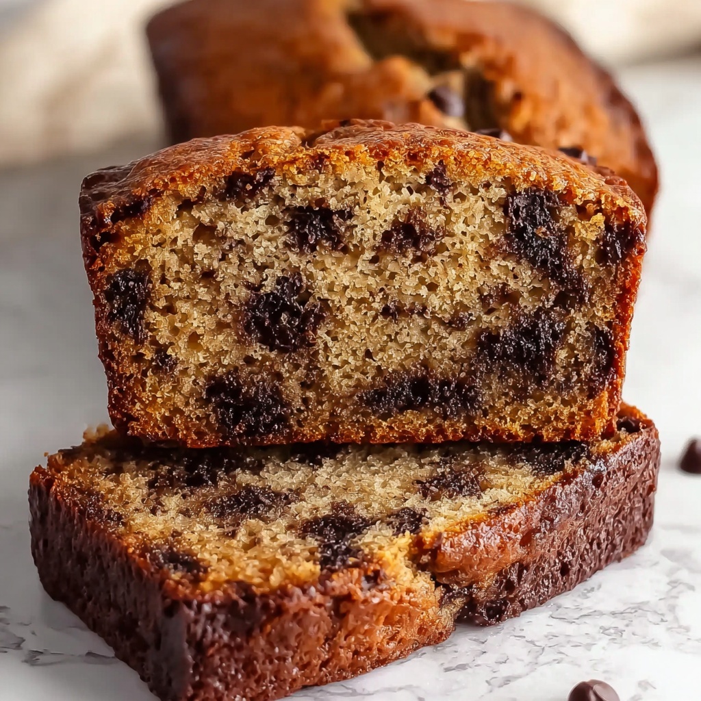 Vegan Chocolate Chip Banana Bread Recipe - Recipe Image