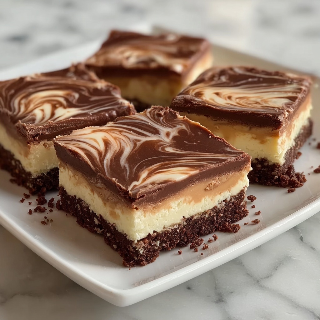 Nutella Cheesecake Bars Recipe - Recipe Image