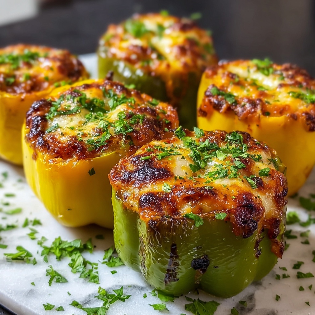 Buffalo Chicken Stuffed Peppers Recipe - Recipe Image