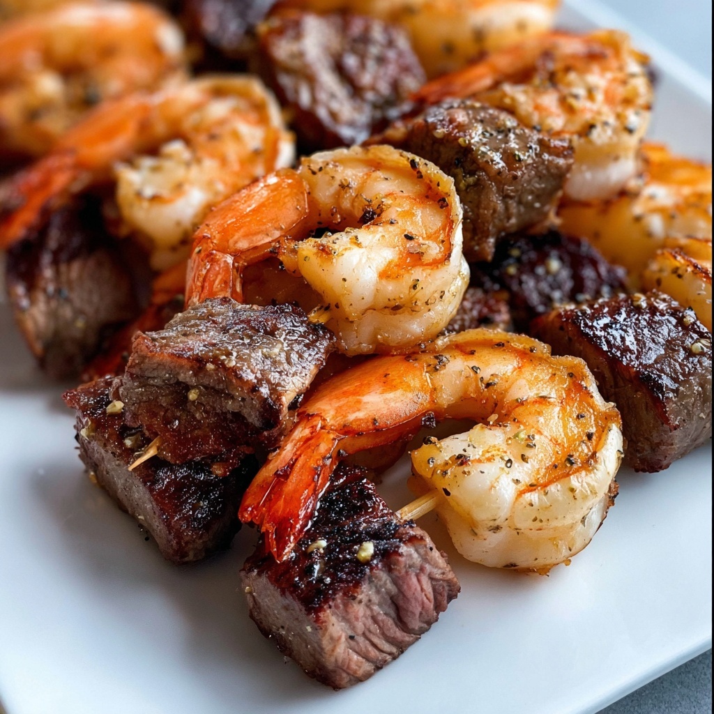 Steak and Shrimp Kabobs Recipe - Recipe Image