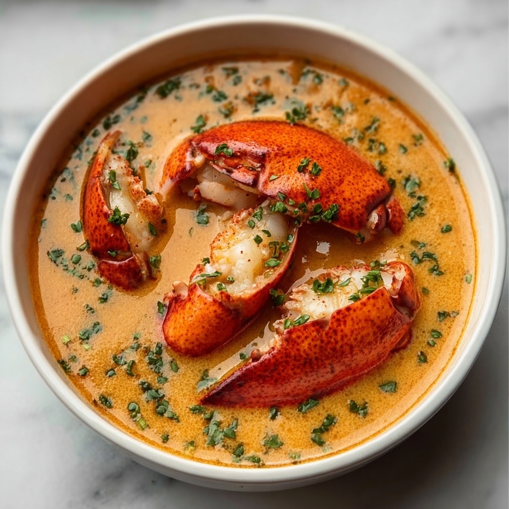 Velvety Lobster Bisque with Fresh Herbs Recipe - Recipe Image