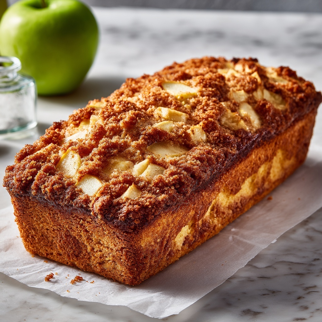 Apple Bread with Cinnamon and Pecans Recipe - Recipe Image