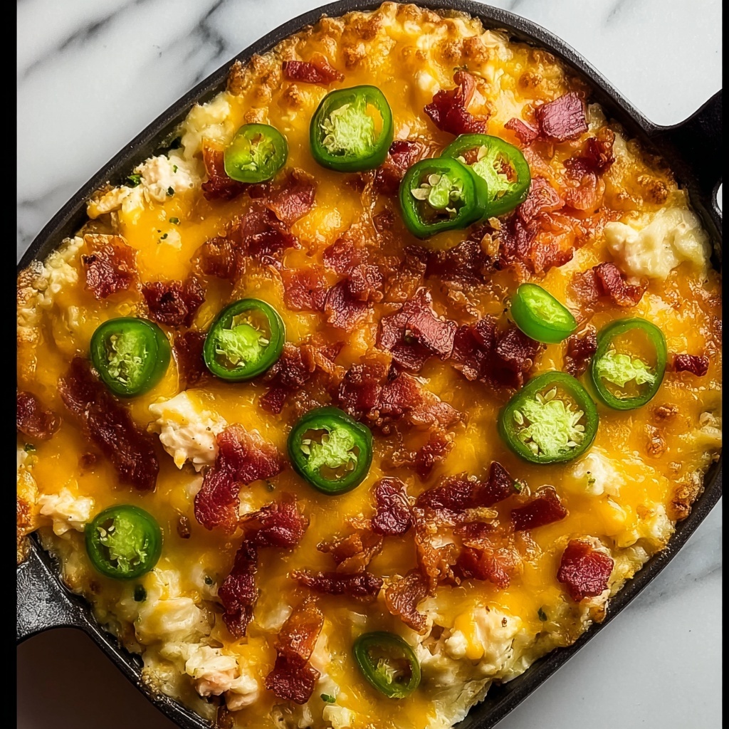 Cauliflower Jalapeno Popper Casserole Recipe - Recipe Image
