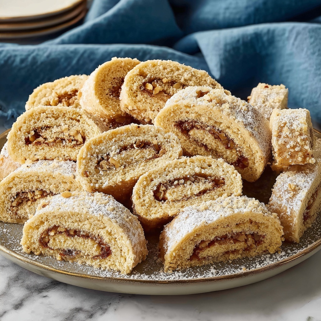 Italian Nut Roll Cookies Recipe - Recipe Image