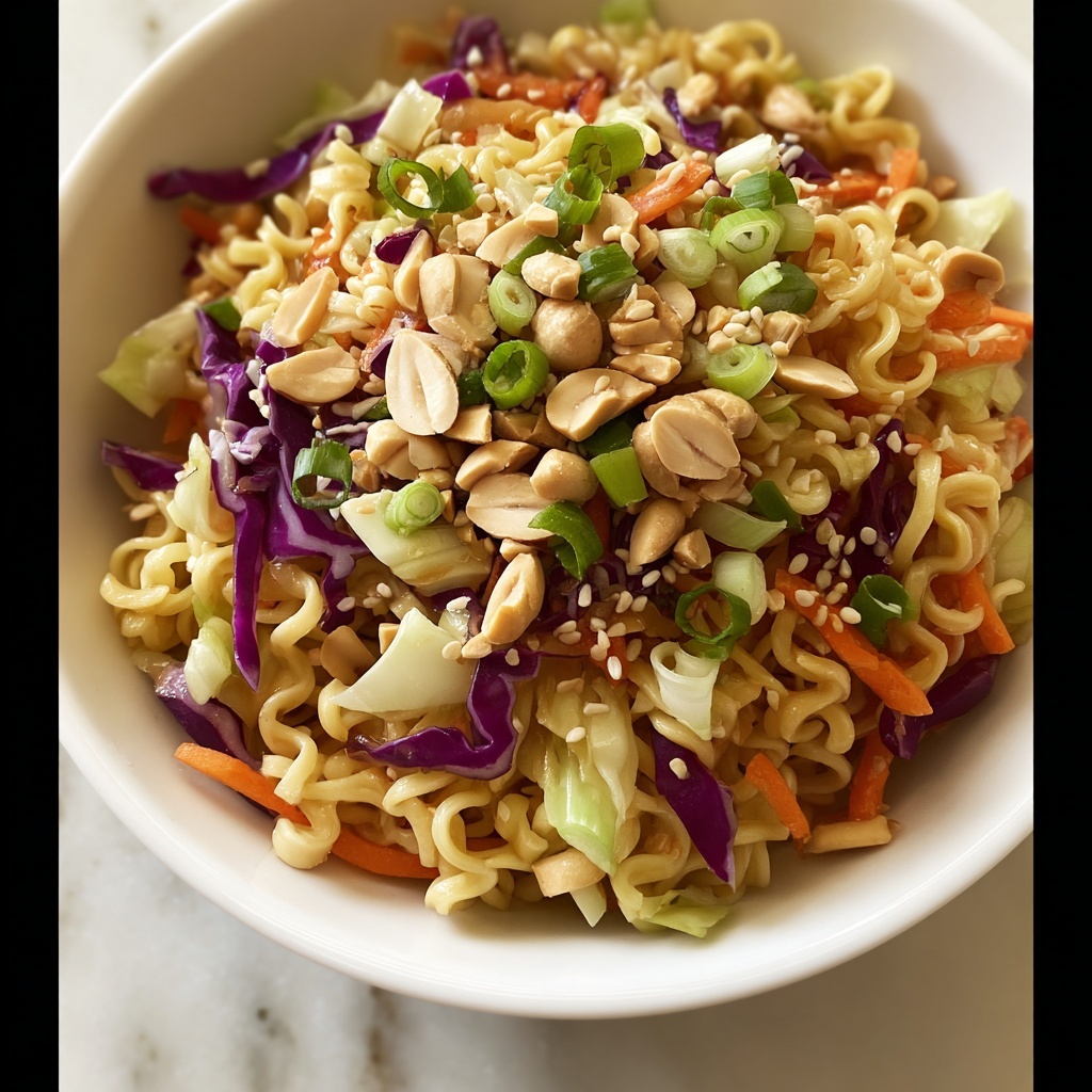 Crunchy Ramen Noodle Salad Recipe - Recipe Image
