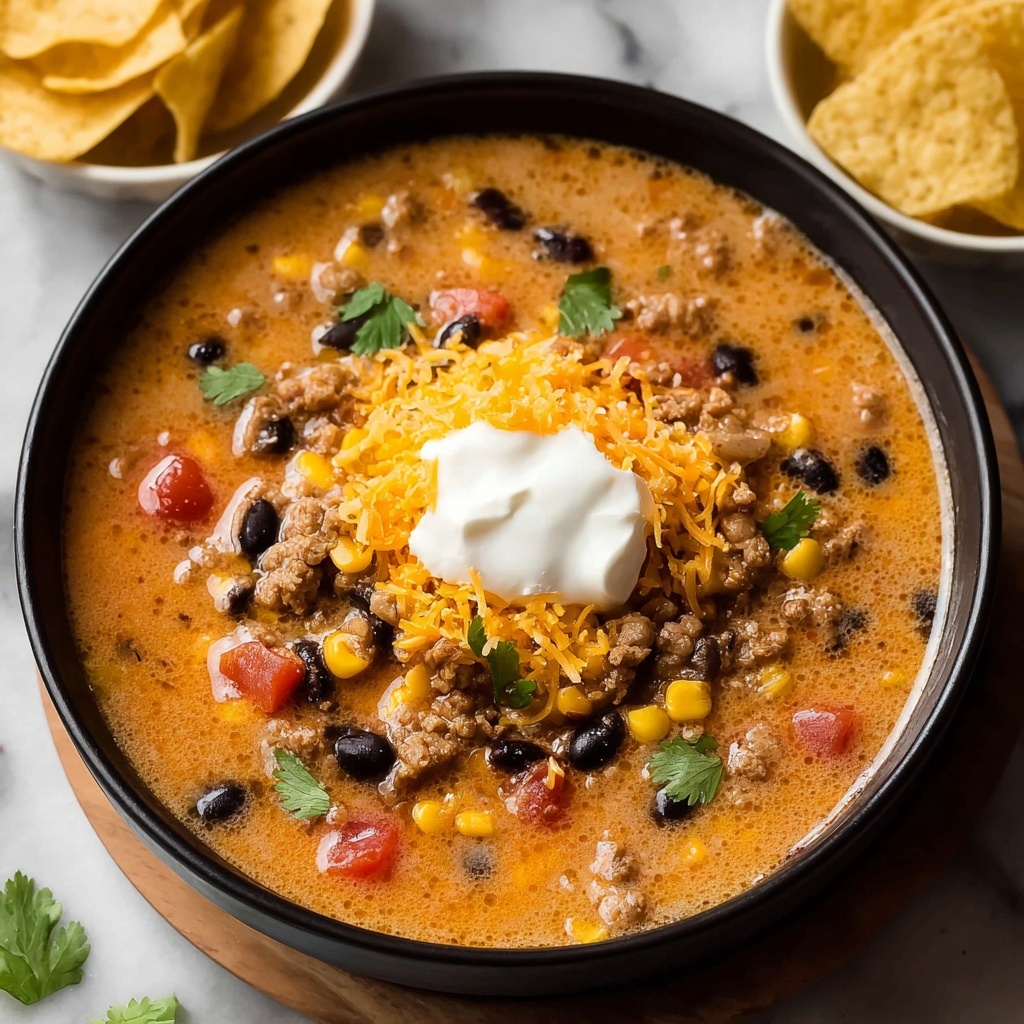 Cheesy Taco Soup Recipe - Recipe Image