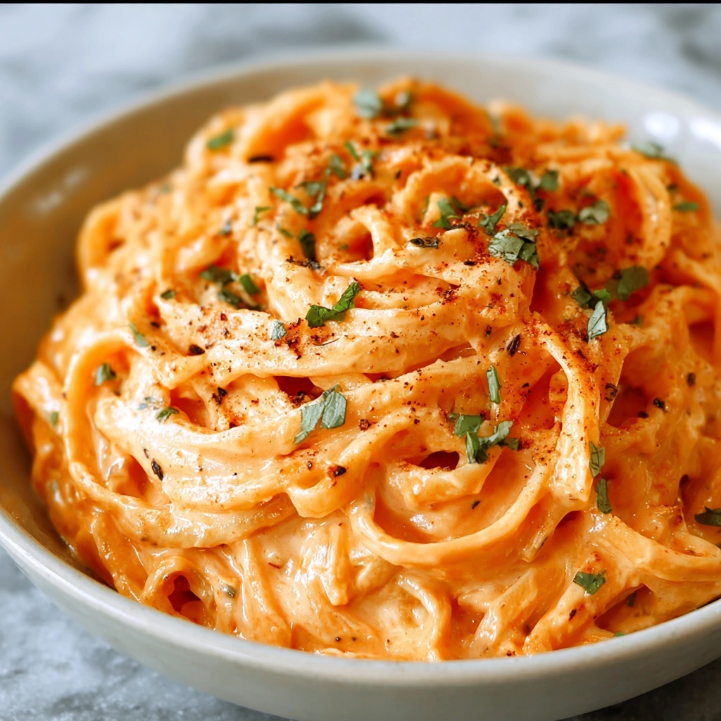 Creamy Red Pepper Alfredo Sauce Recipe - Recipe Image