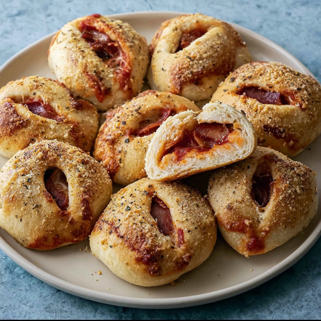 Italian Sausage Pizza Rolls Recipe - Recipe Image