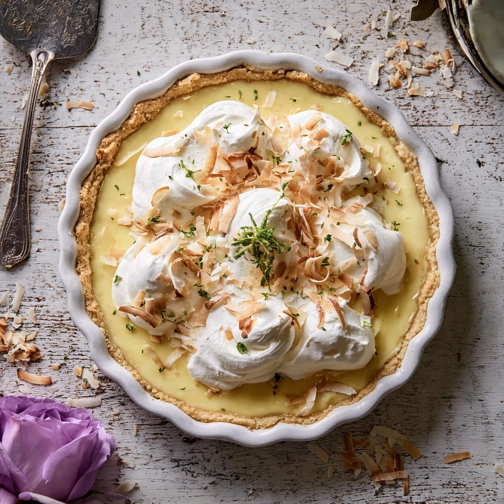 Lemon Sugar Coconut Cream Pie Recipe - Recipe Image