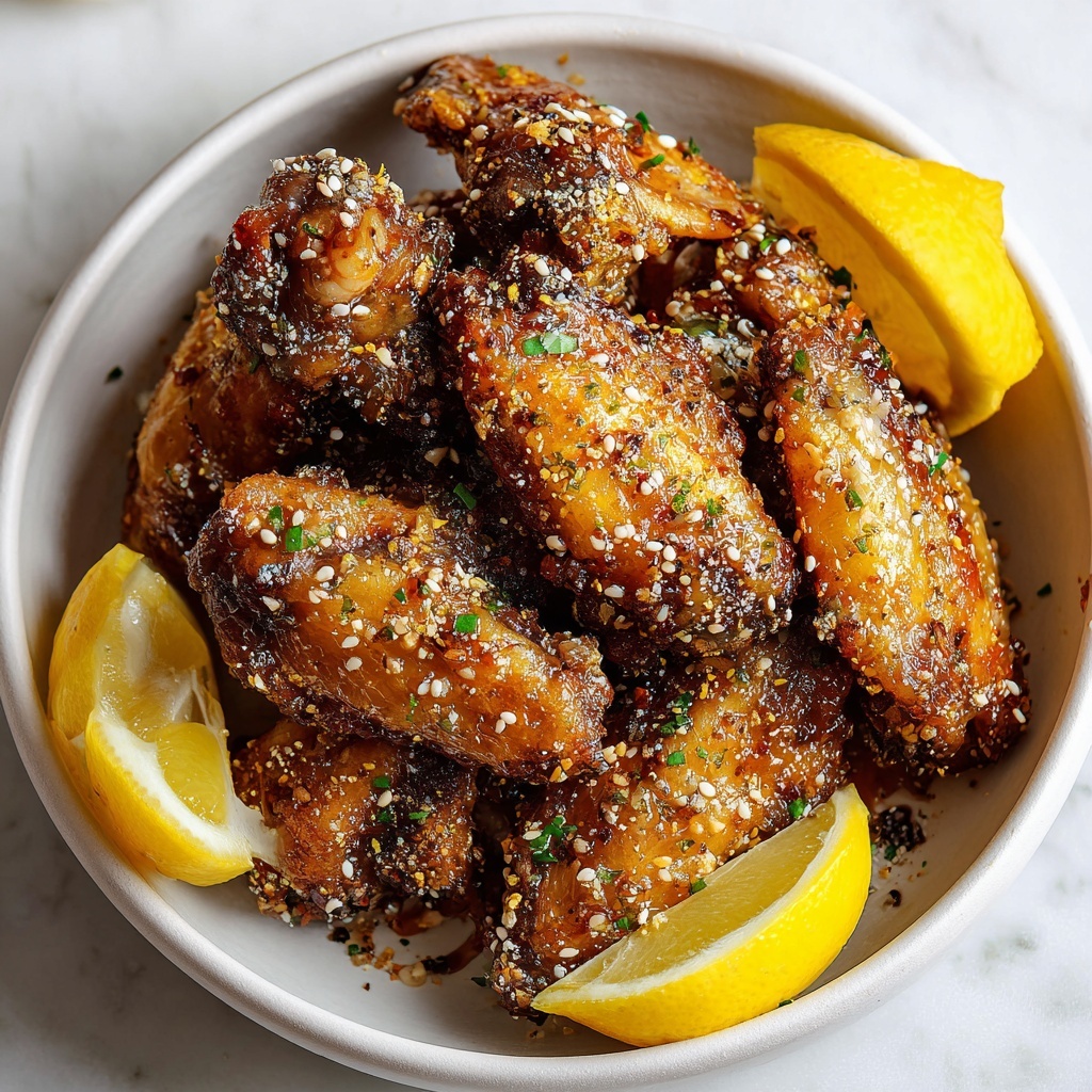Honey Lemon Pepper Wings Recipe - Recipe Image