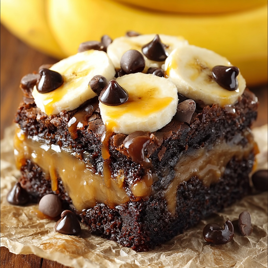 Banana Bread Brownies Recipe - Recipe Image
