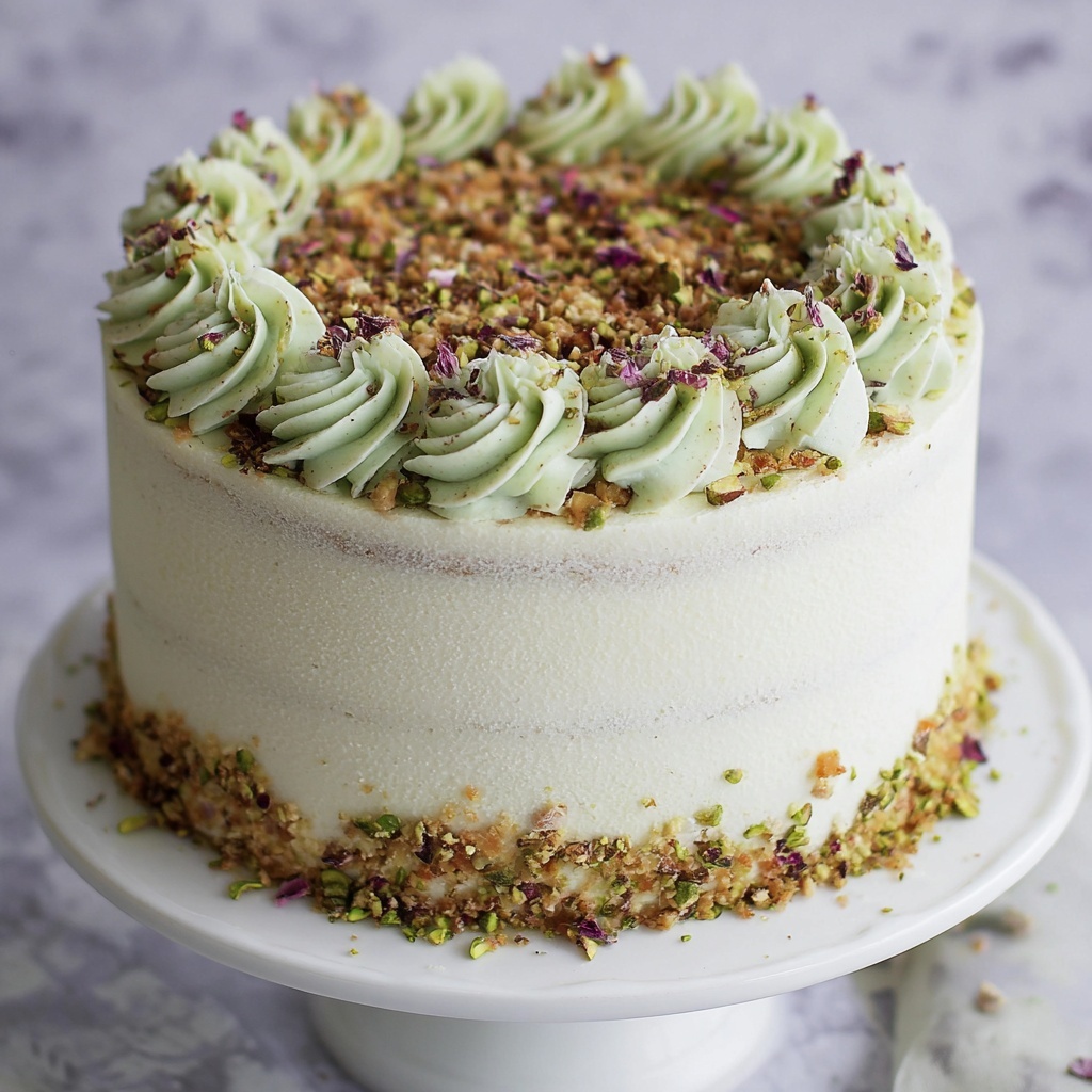 Vanilla Bean Pistachio Cake Recipe - Recipe Image
