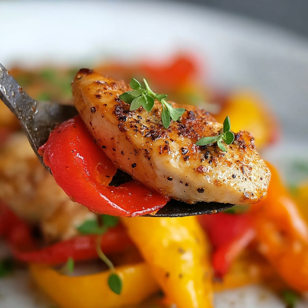 Balsamic Chicken and Peppers Recipe - Recipe Image