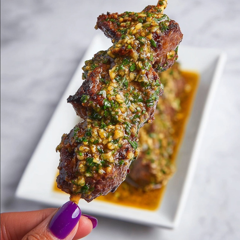 Cajun Garlic Parmesan Air Fryer Steak Skewers Recipe - Recipe Image
