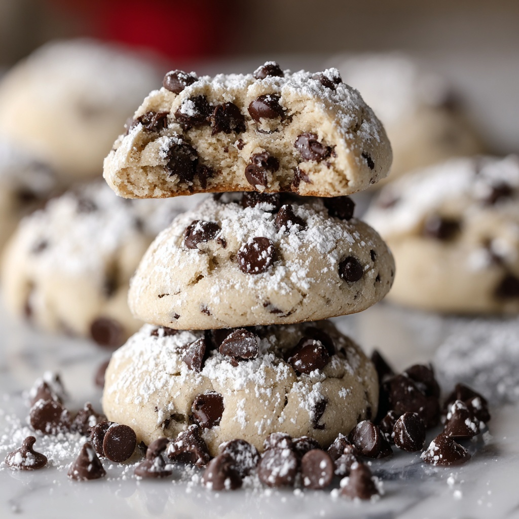 Peanut Butter Chocolate Chip Snowball Cookies Recipe - Recipe Image