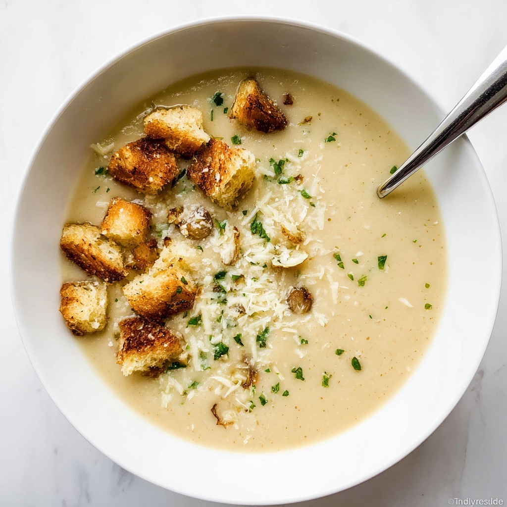 Roasted Garlic Soup - Rich and Creamy Recipe - Recipe Image
