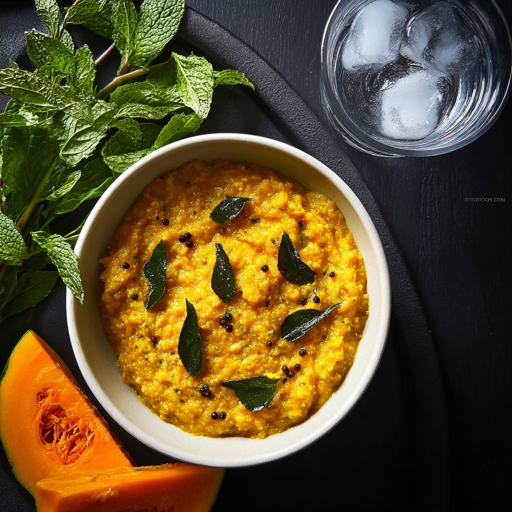 Pumpkin Erissery | Mathanga Erissery | Pumpkin in Spiced Coconut Sauce Recipe - Recipe Image