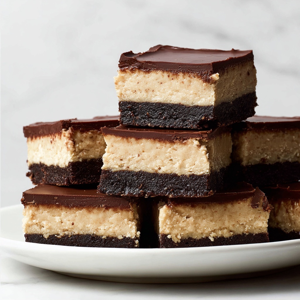 Chocolate Peanut Butter Cheesecake Bars Recipe - Recipe Image