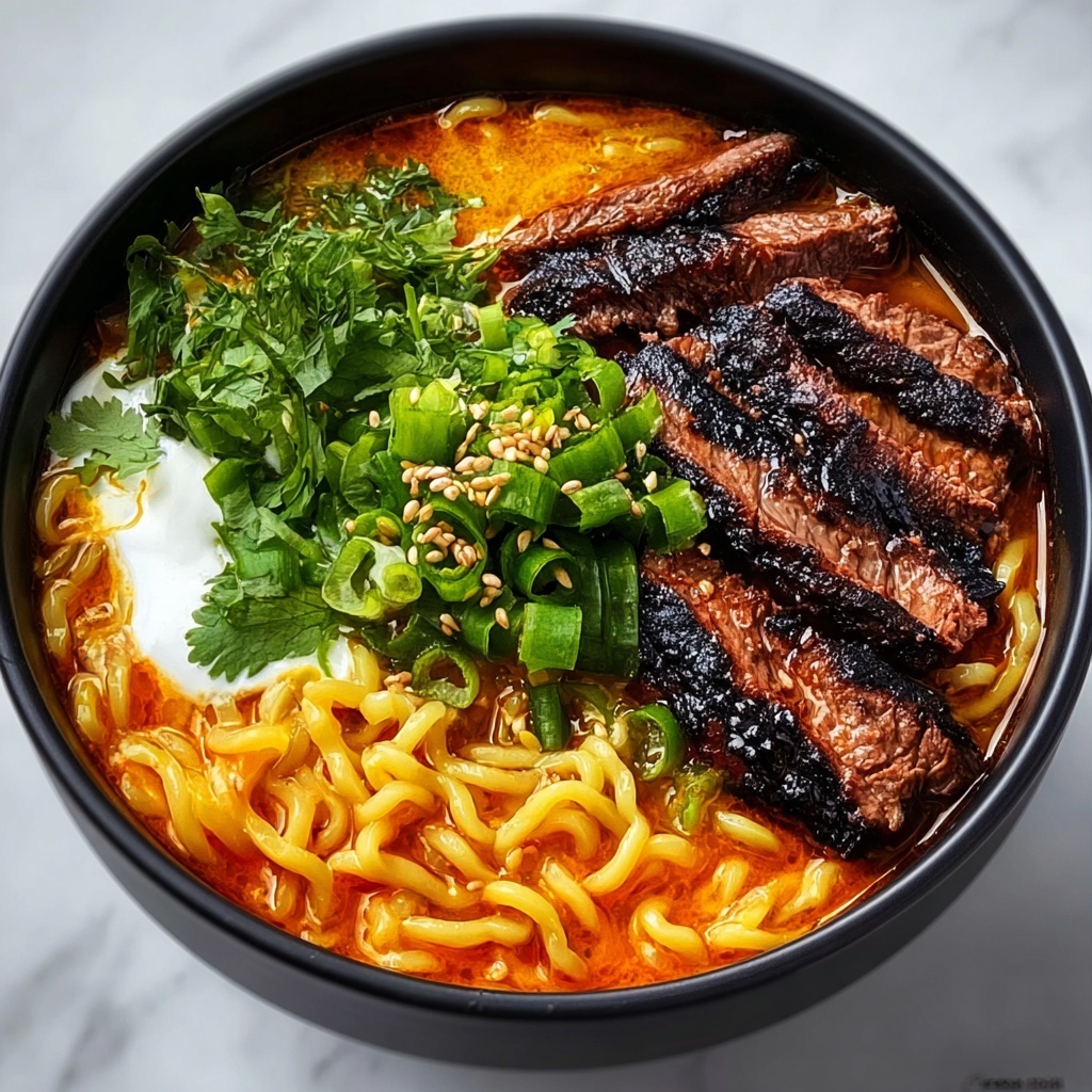 Spicy Korean Ramen Beef Recipe - Recipe Image