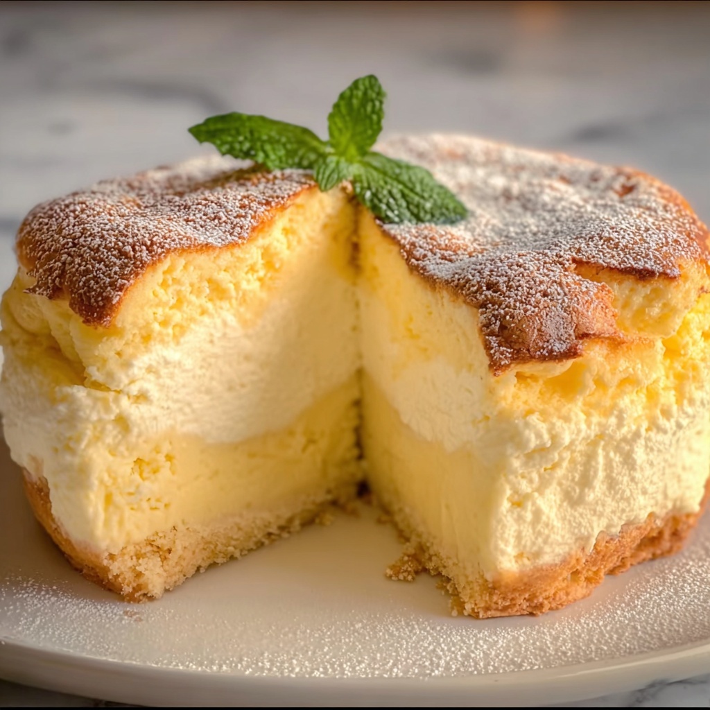 Light Fluffy Yogurt Cloud Cake Recipe - Recipe Image