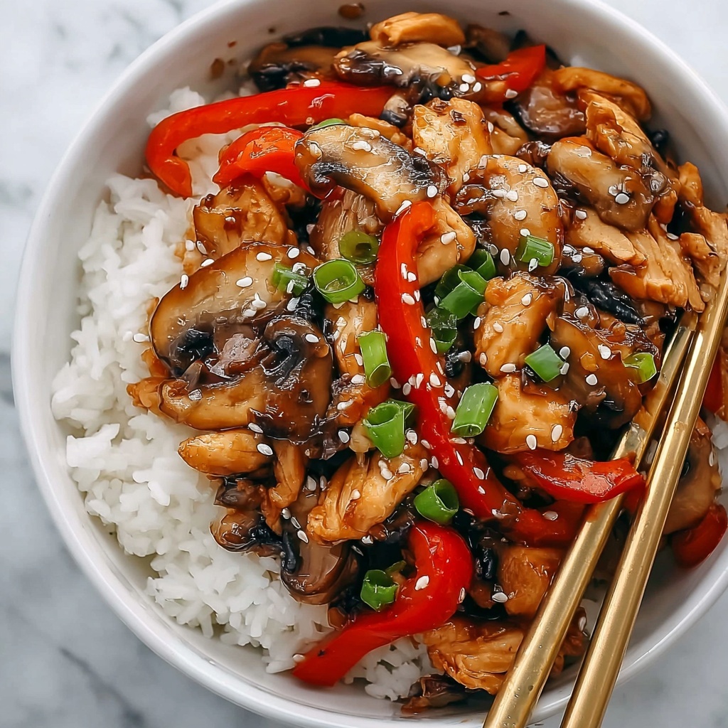 Chicken Mushroom Stir Fry Recipe - Recipe Image