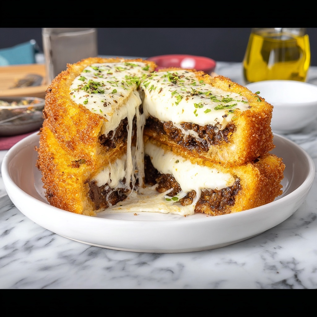 Deep-Fried Mashed Potato Cups Filled With BBQ Beef And Cheese Recipe - Recipe Image