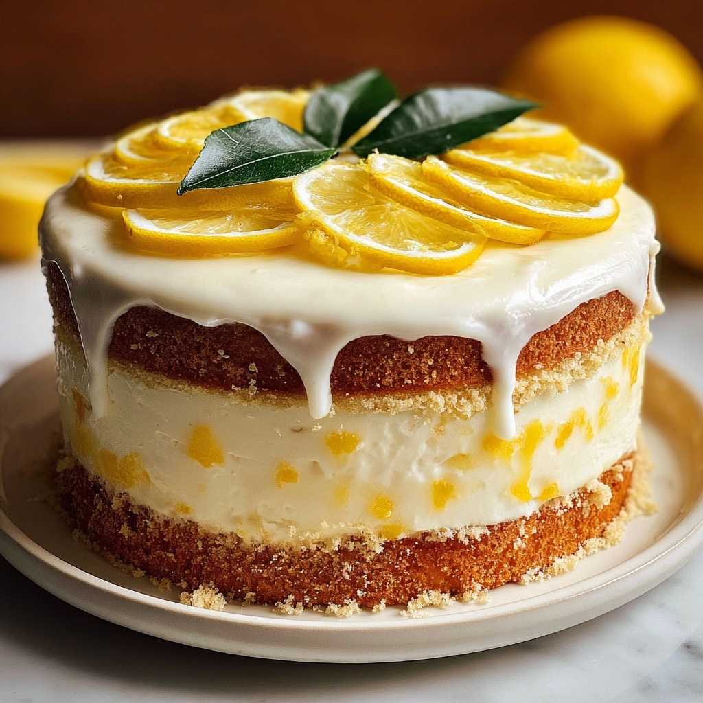 Limoncello Cake with Mascarpone Frosting Recipe - Recipe Image