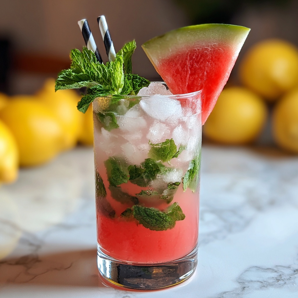 Watermelon Mint Lemonade Recipe - Recipe Image