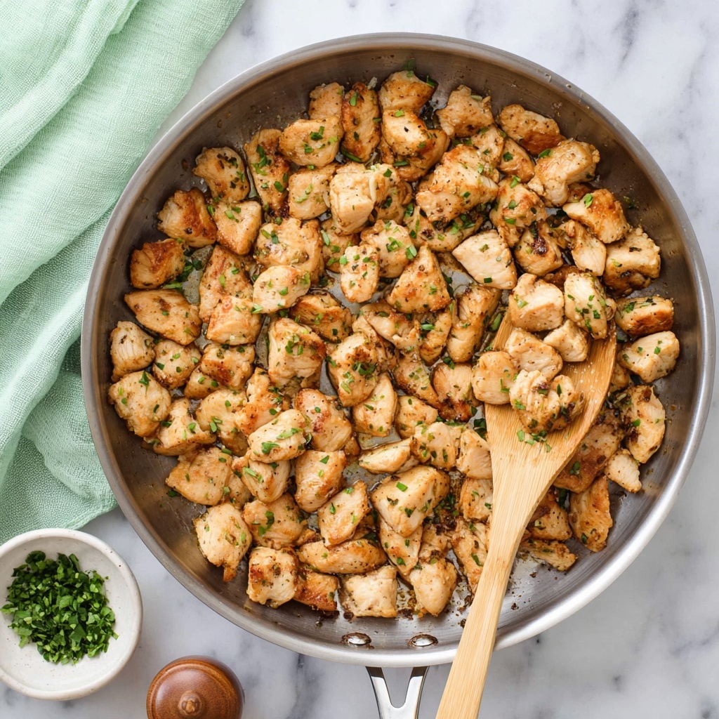 Garlic Basil Chicken Bites Recipe - Recipe Image