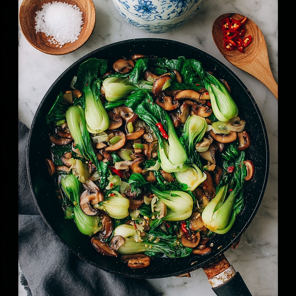 Bok Choy and Mushroom Stir Fry Recipe - Recipe Image